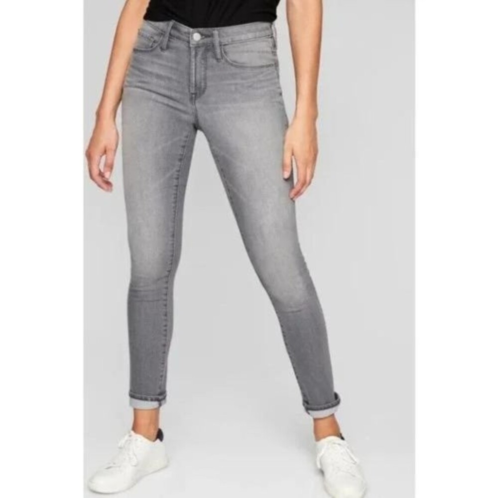 Athleta Sculptek Skinny Jeans Grey Wash Size 2